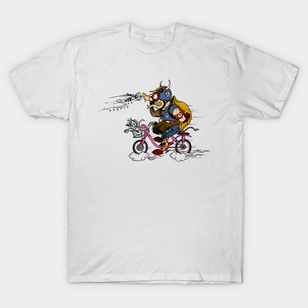 skater turtle bycicle T-Shirt by roombirth